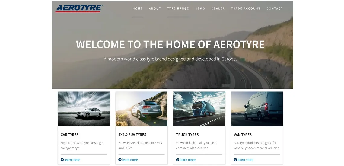 GB Tyres Websites Brands