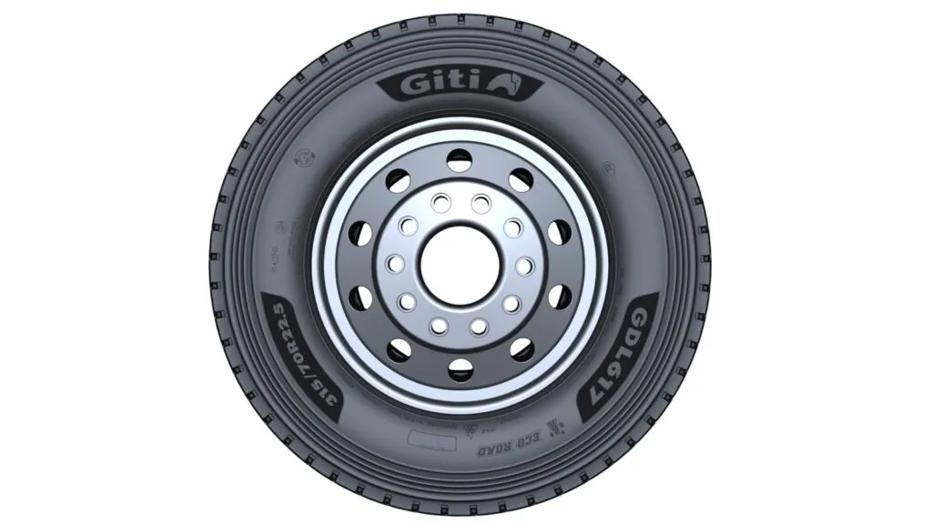 Side view of a drawn Giti Tire GDL617 Ecoroad