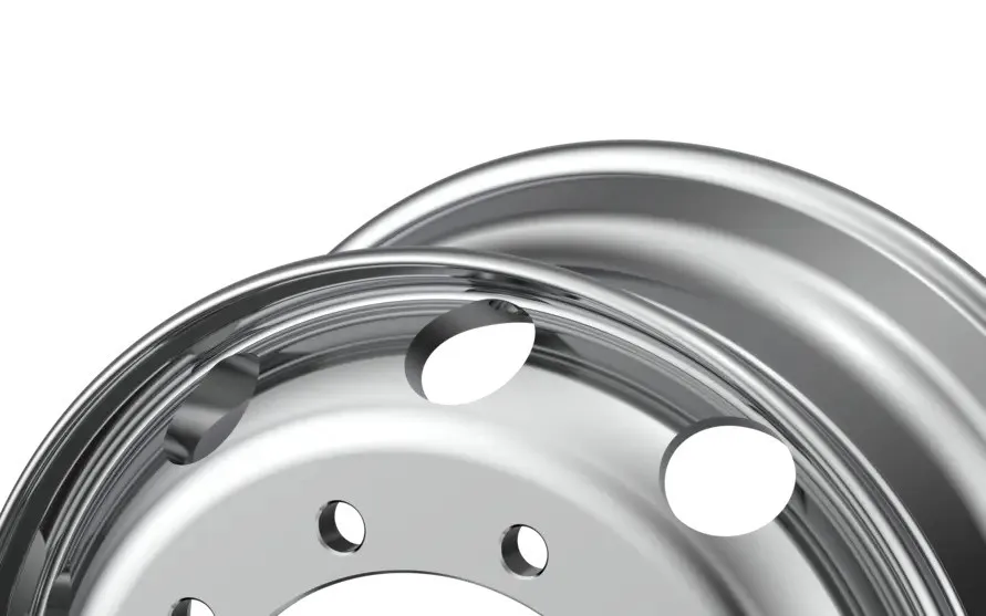 Maxion Forged Aluminum Truck Wheel close up