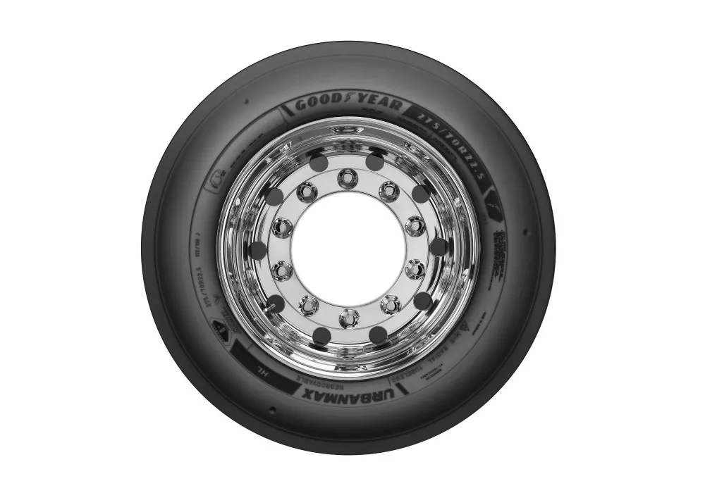 Side view image of a Goodyear URBANMAX tyre