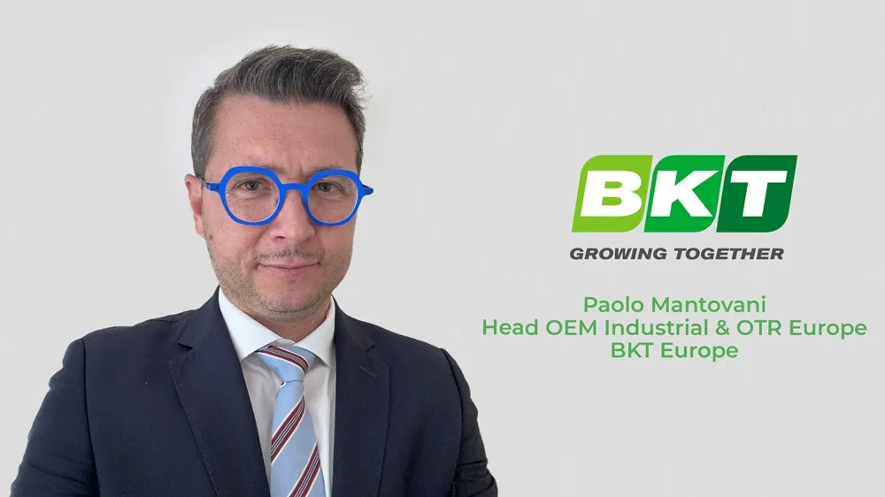 Image of new Head of OEM Industrial & OTR Europe at BKT, Paolo Mantovani