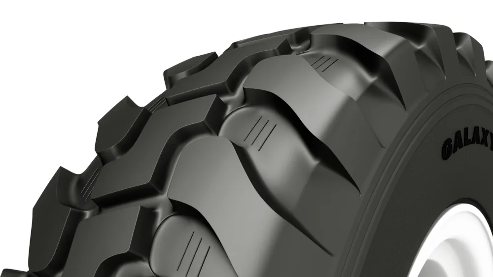 Top tread graphic view of the Galaxy Multi-Tough R-4 Tyre Range